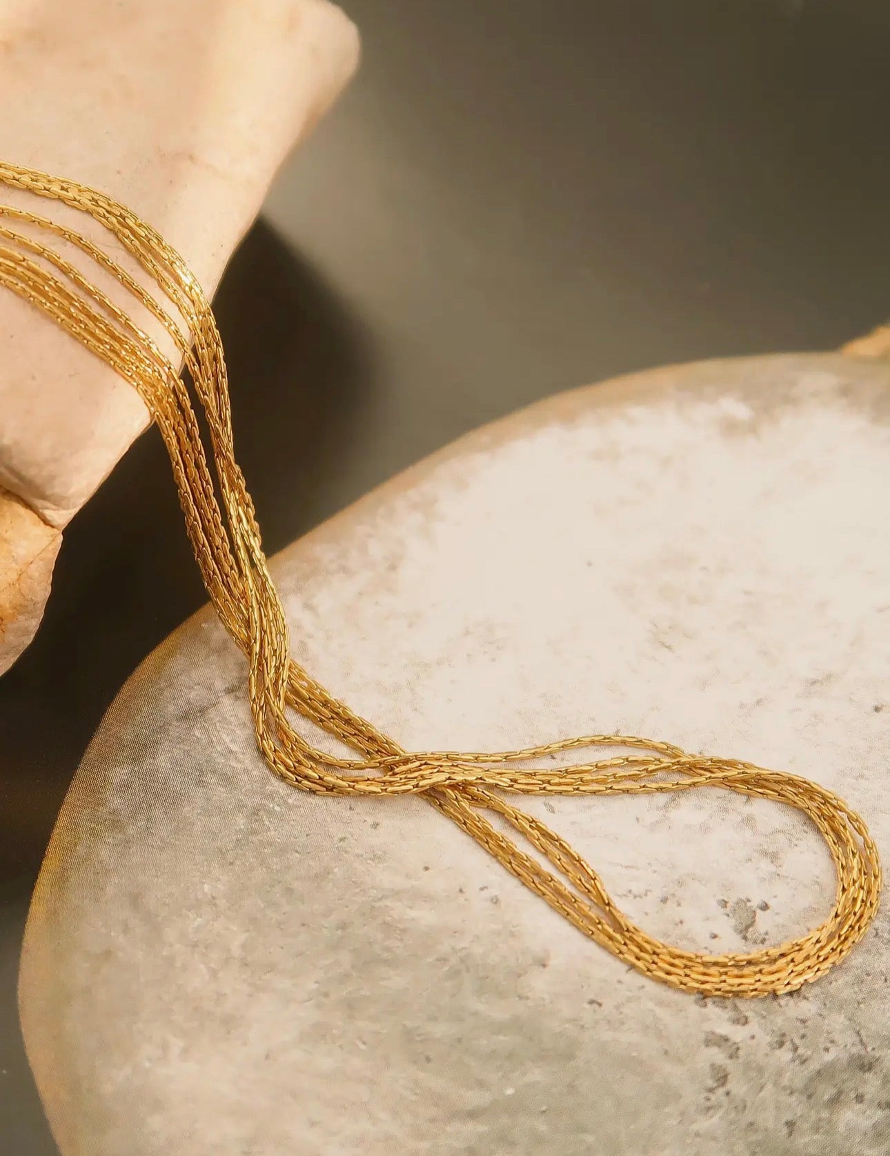 Layered Dainty Chain Necklace