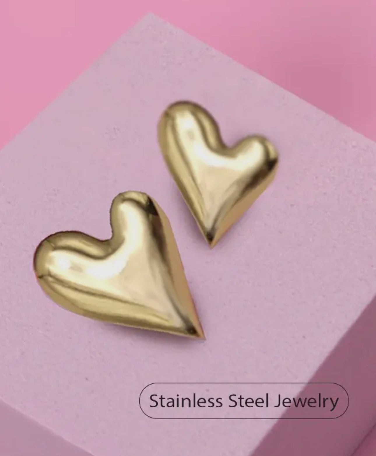 Heart Stud Earrings