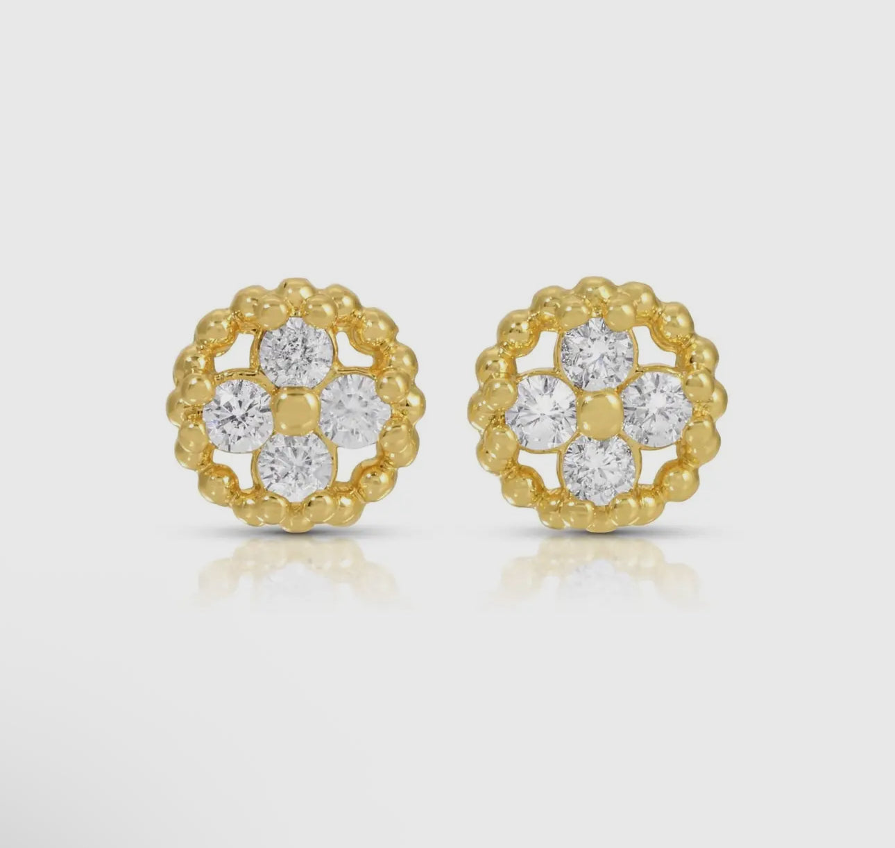 Tiny Baguette Stud Earrings