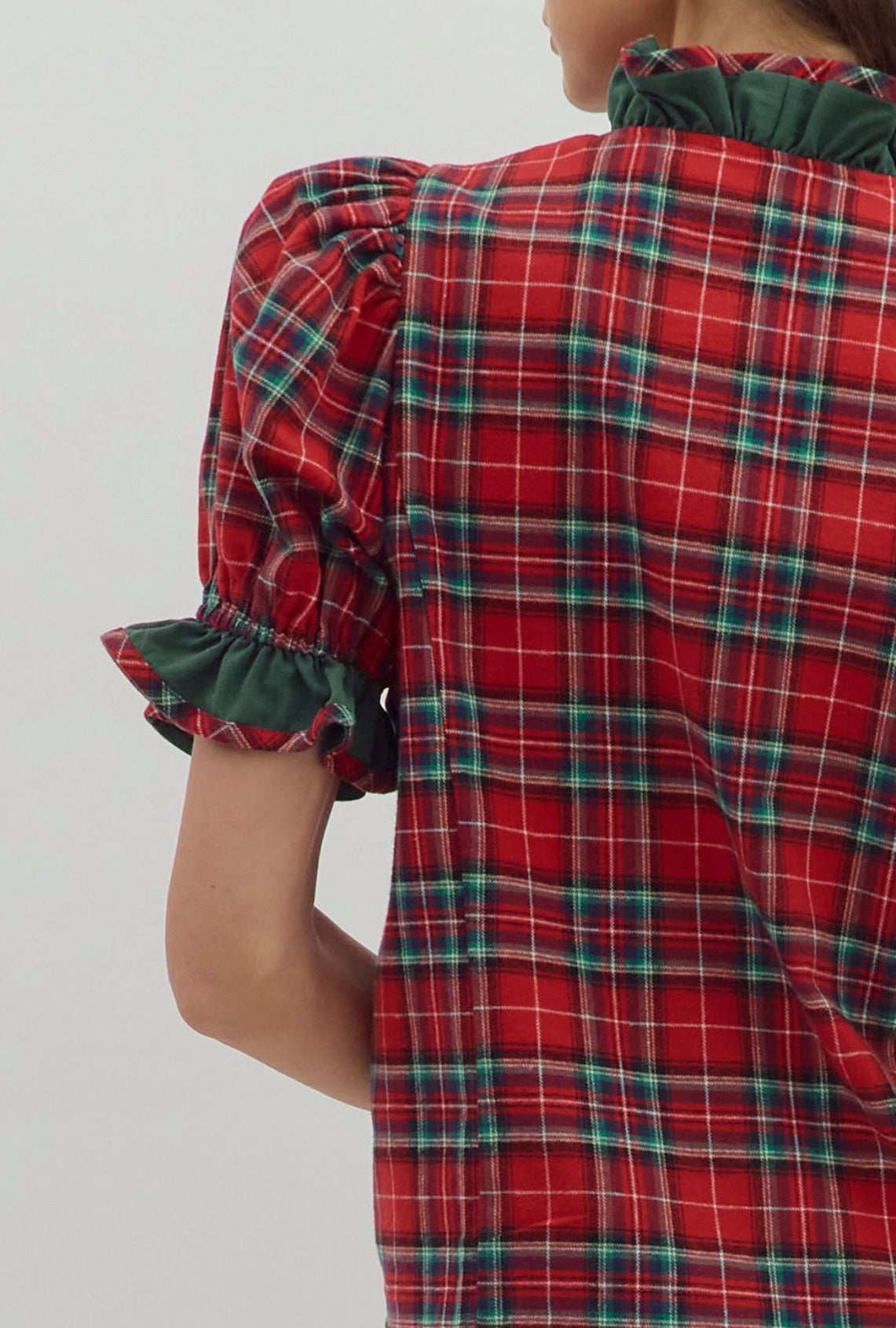 Festive Flannel Blouse