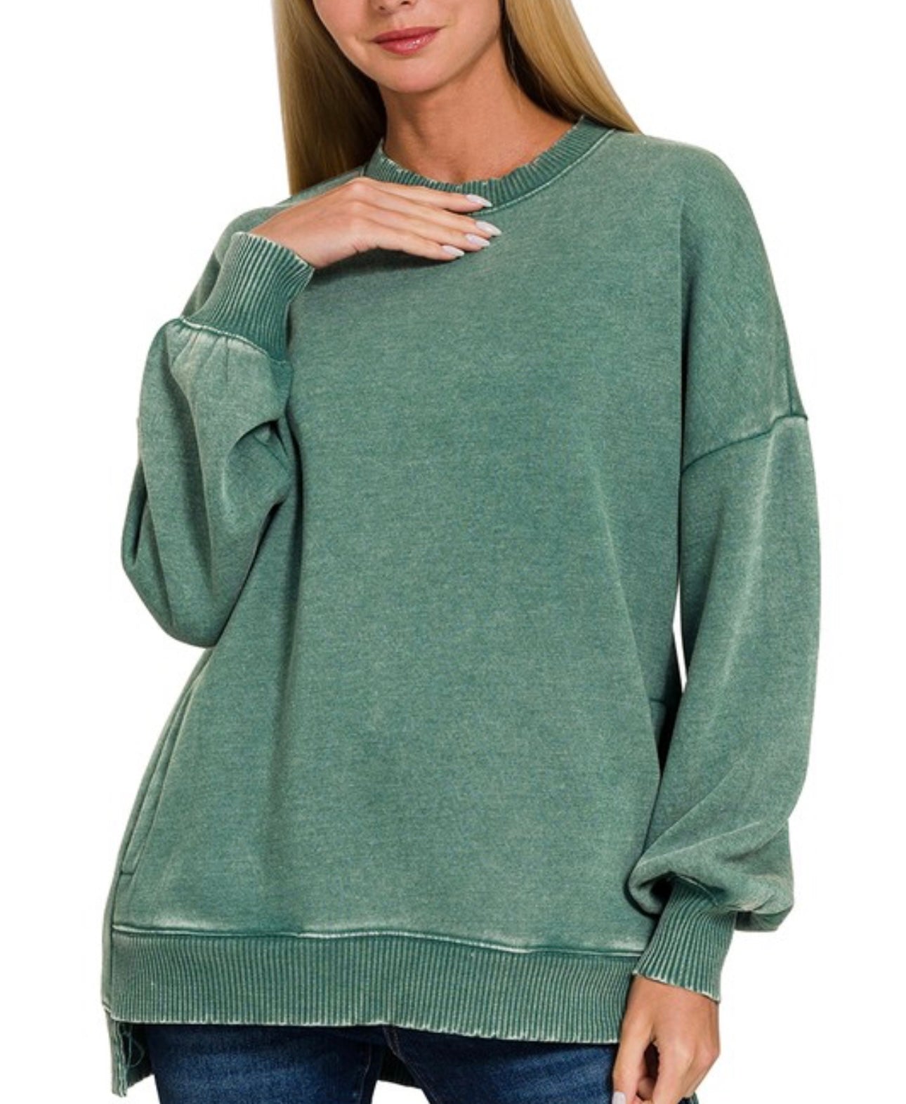 Acid Wash Pullover