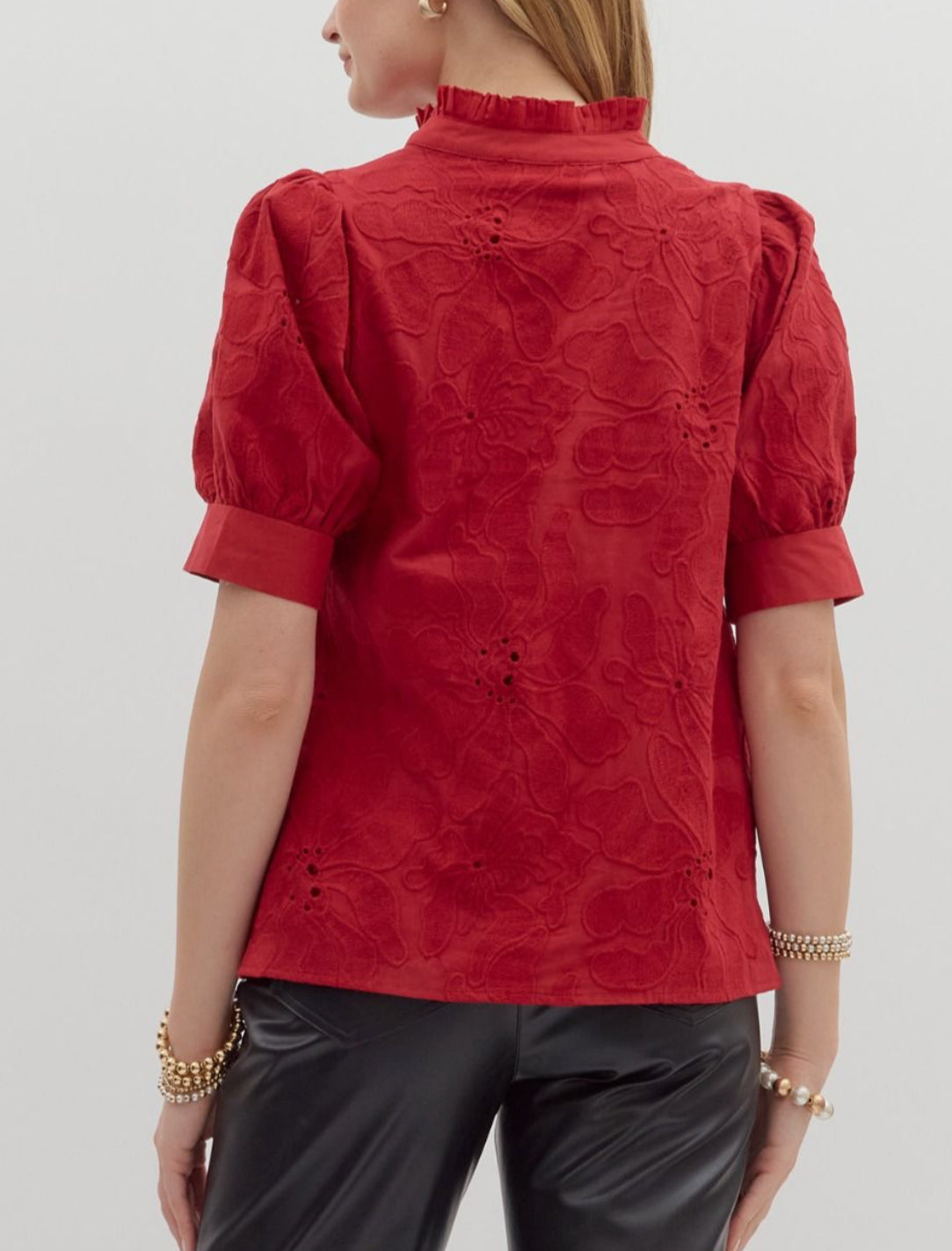 Poinsettia Blouse