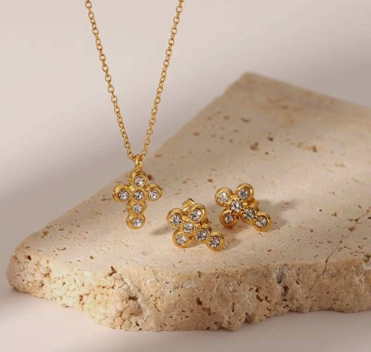 Cross Cz Necklace