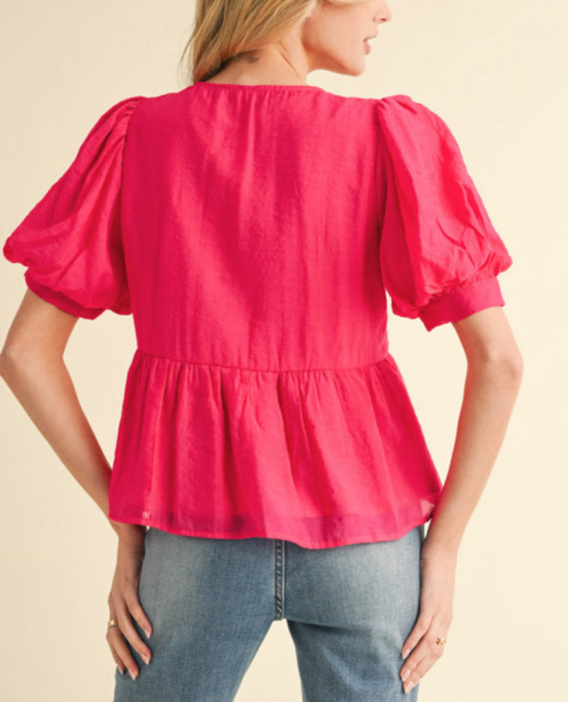 Flirty Bow Blouse