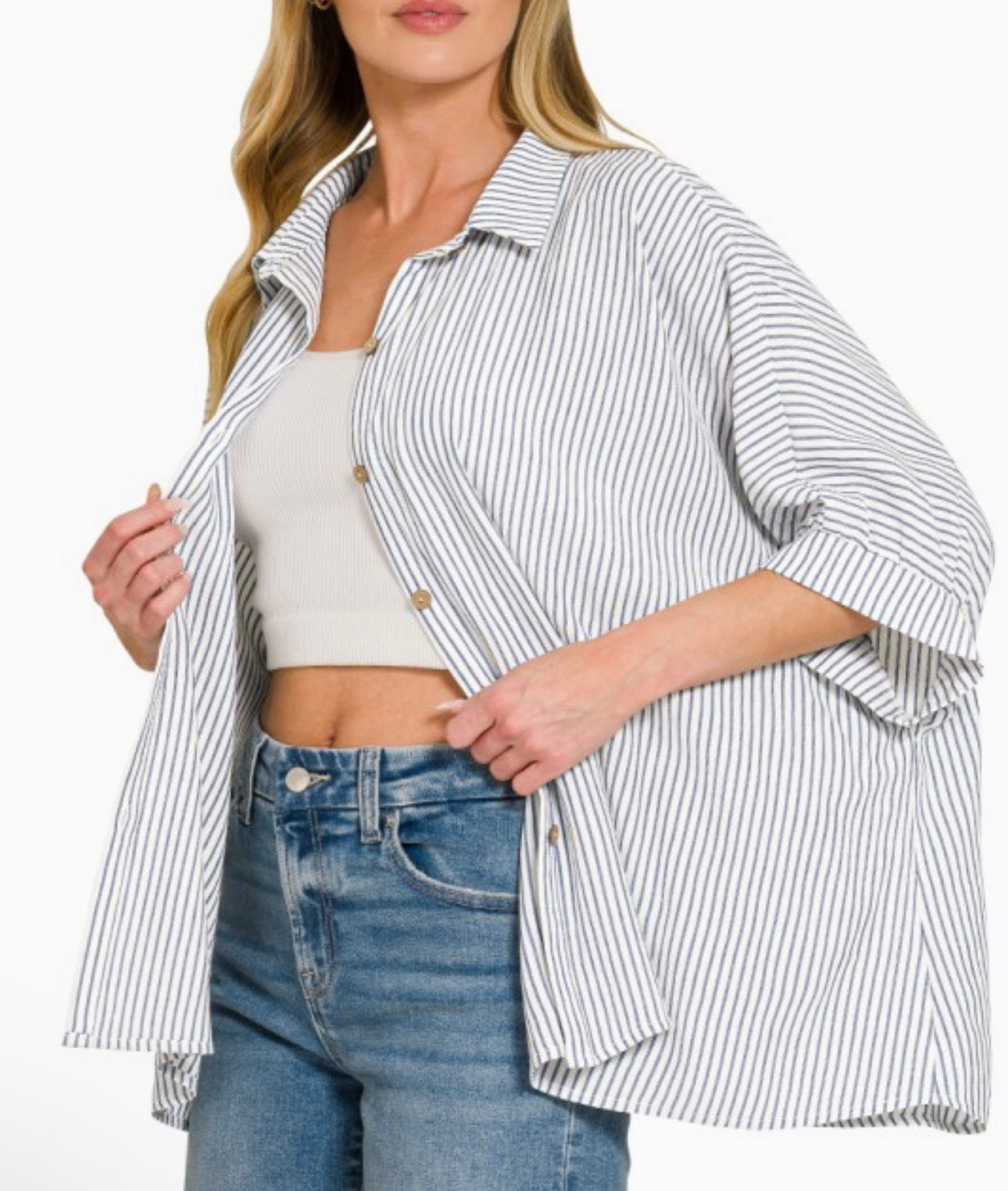Breezy Button Down