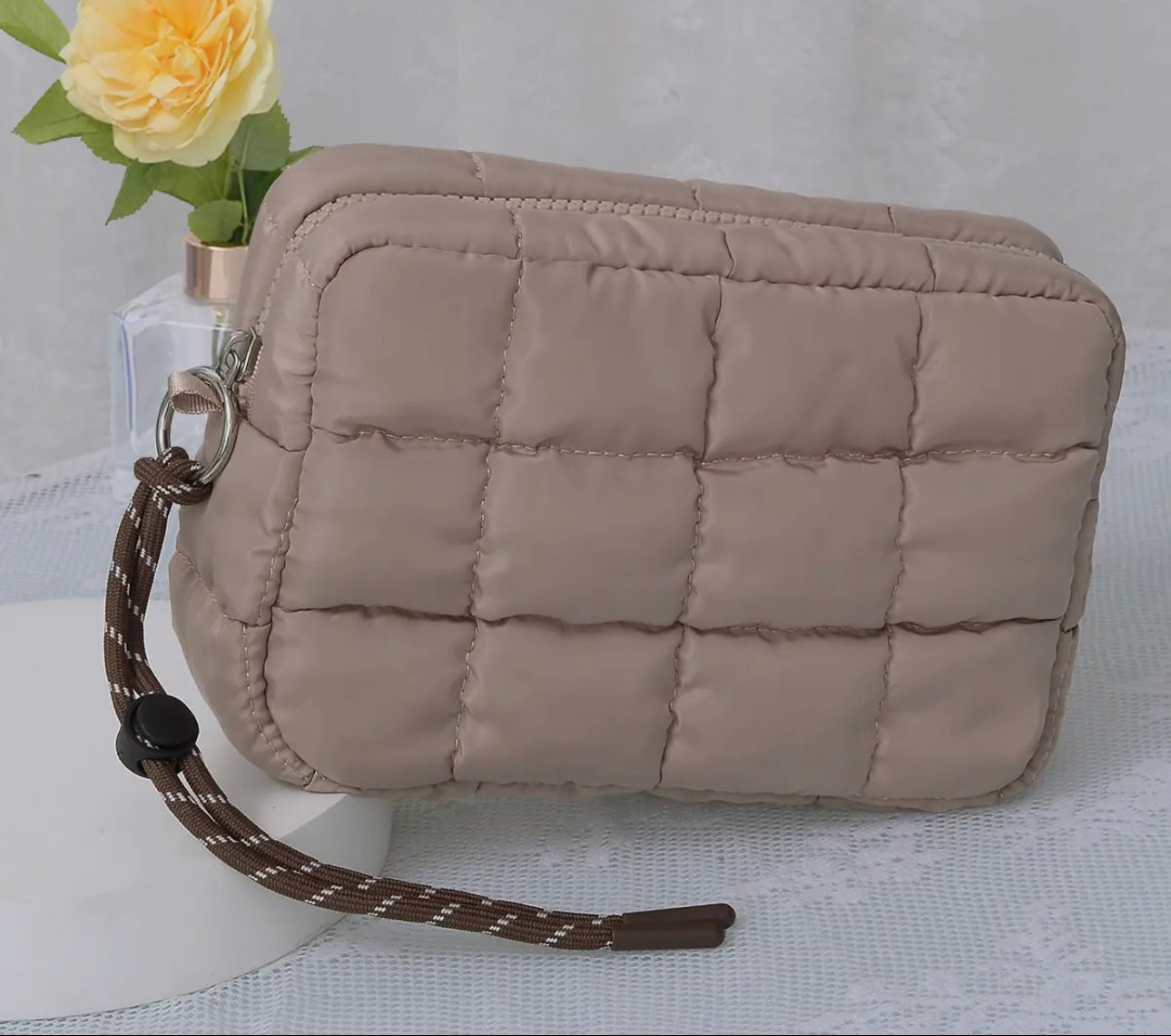 Quilted Zipper Pouch