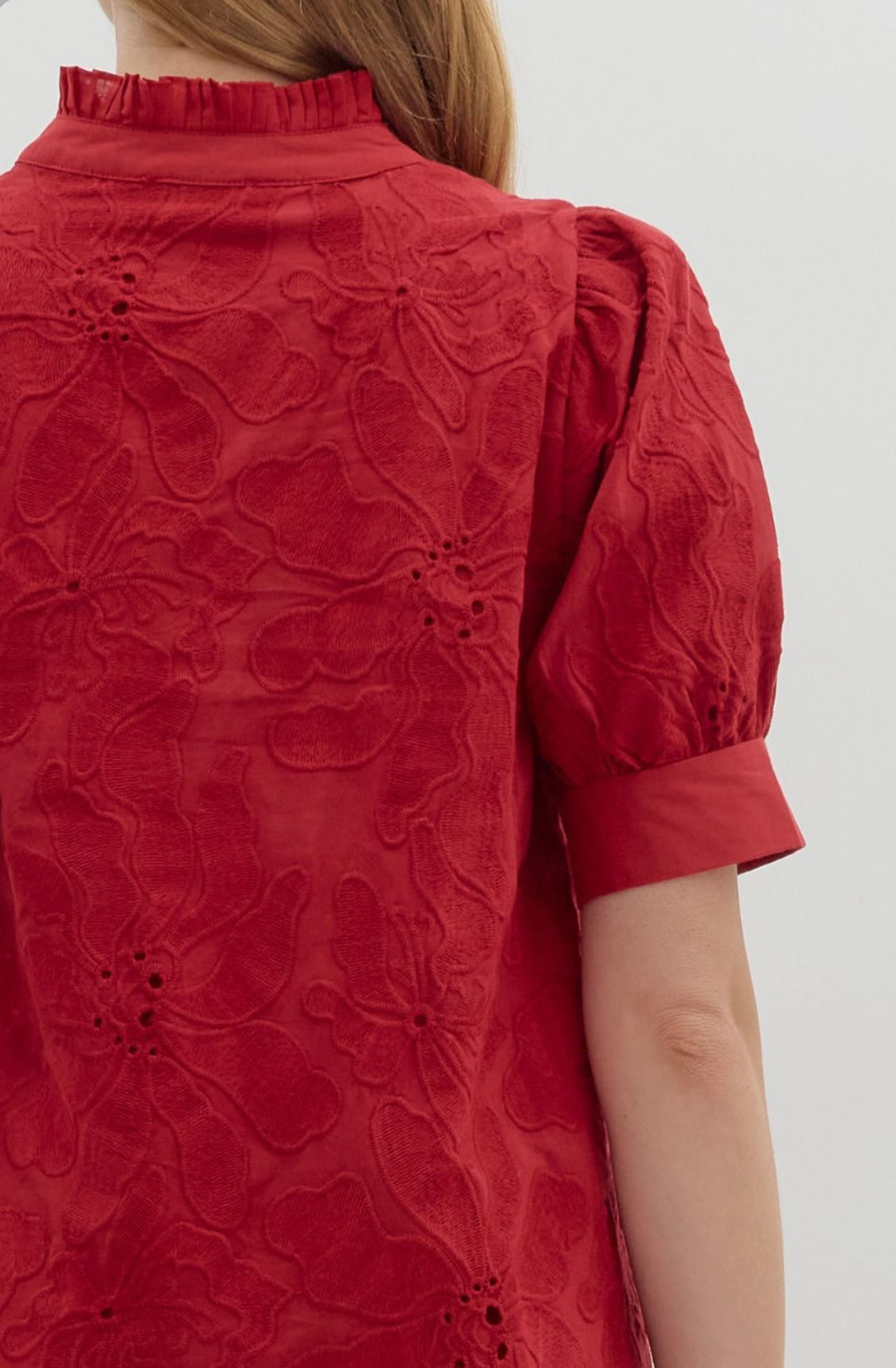 Poinsettia Blouse