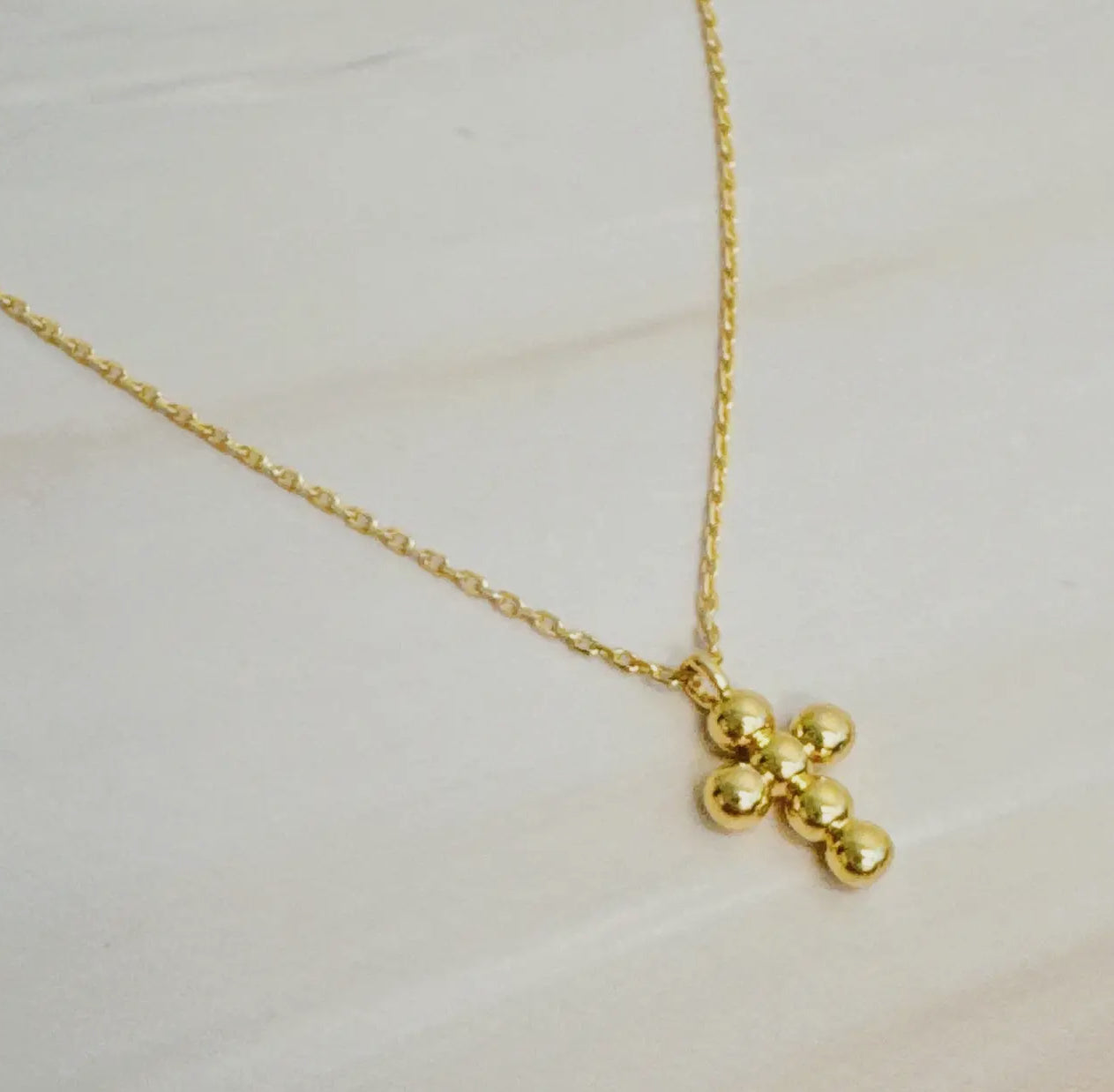 Dot Cross Necklace