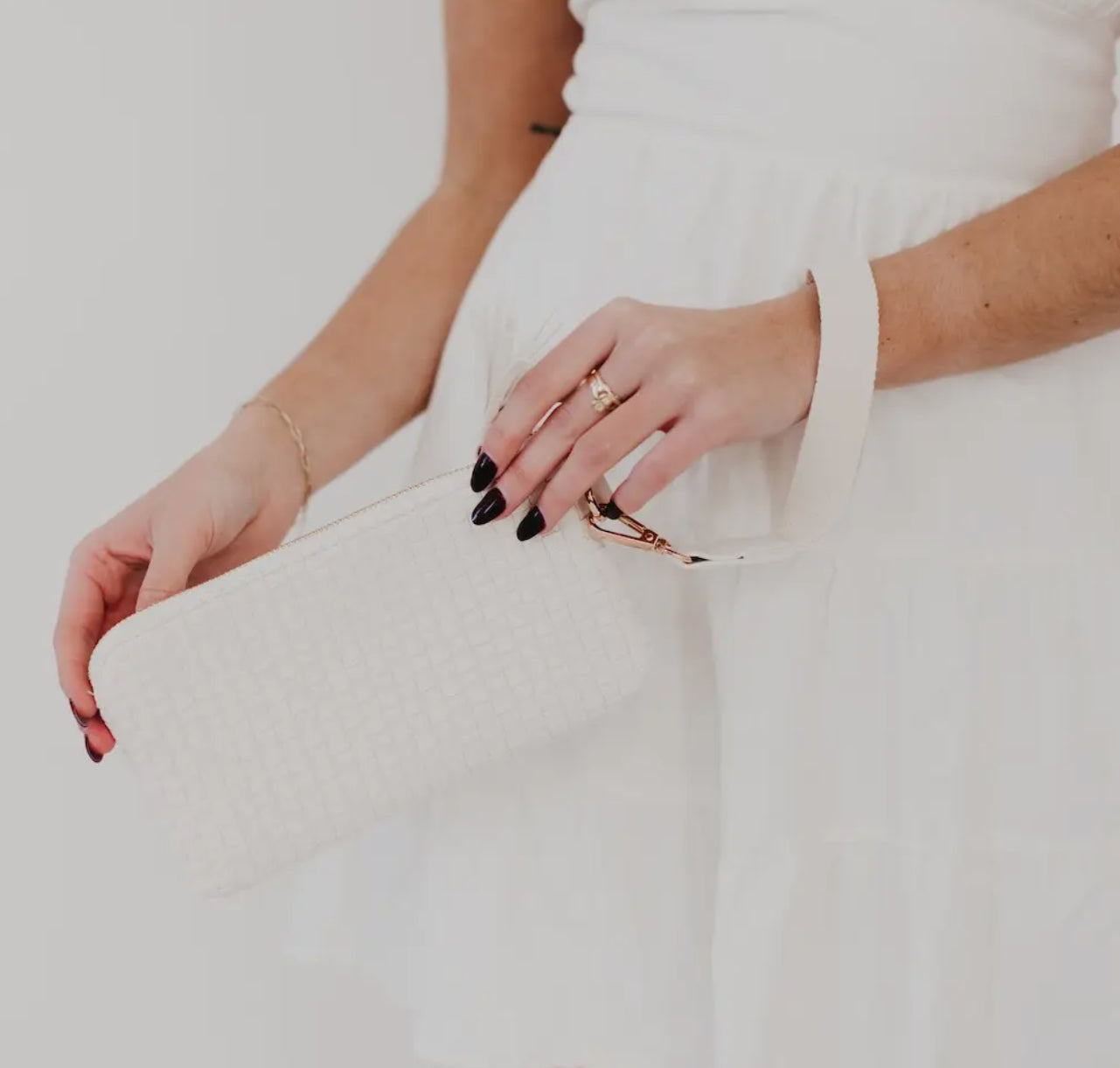 Emma Woven Clutch Wristlet