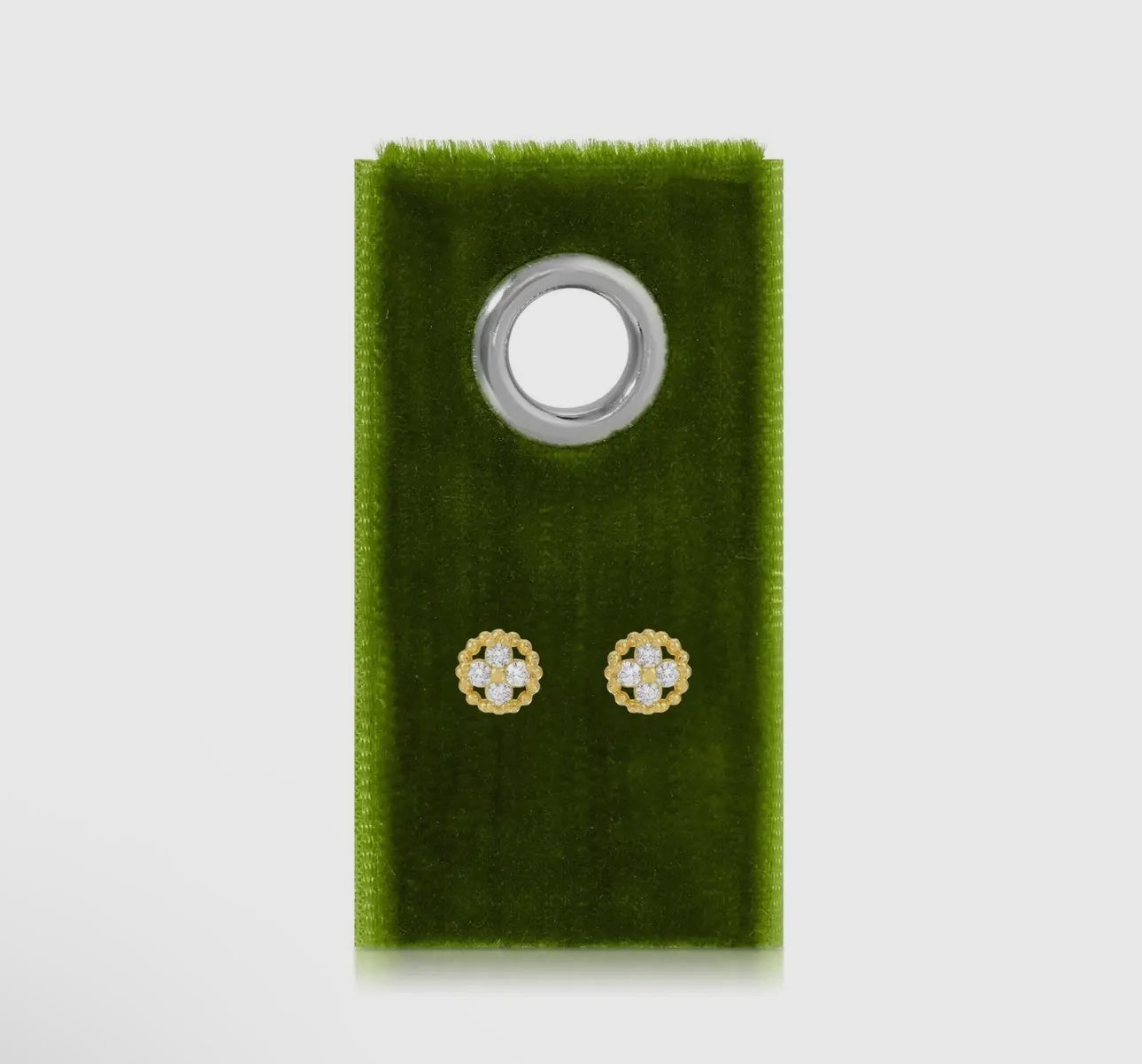 Tiny Baguette Stud Earrings