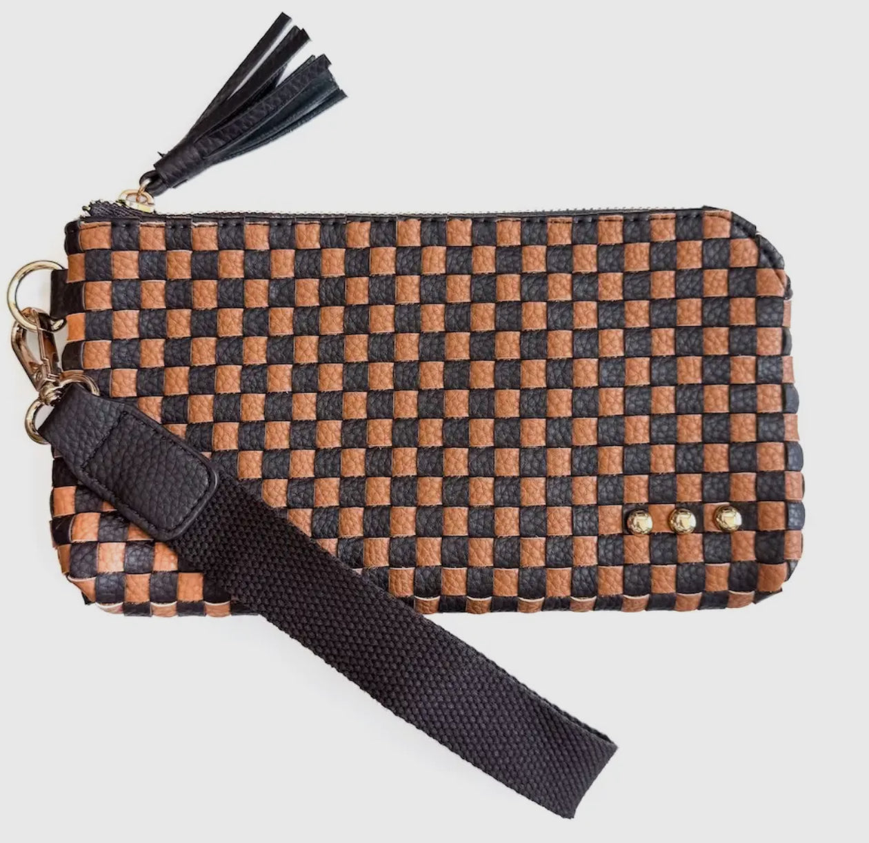 Emma Woven Clutch Wristlet