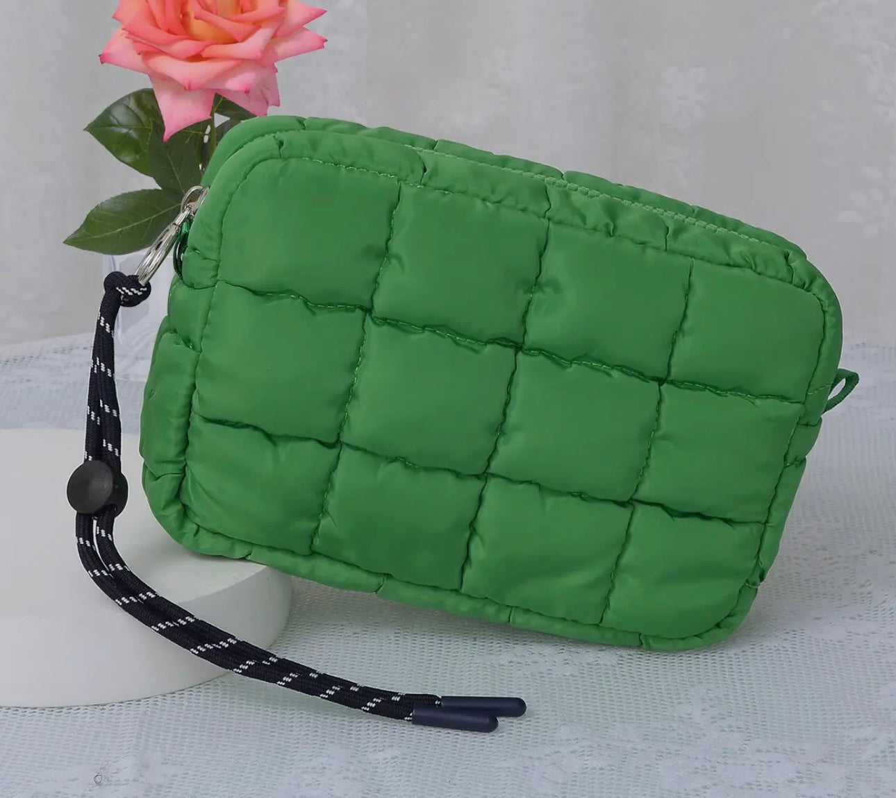 Quilted Zipper Pouch
