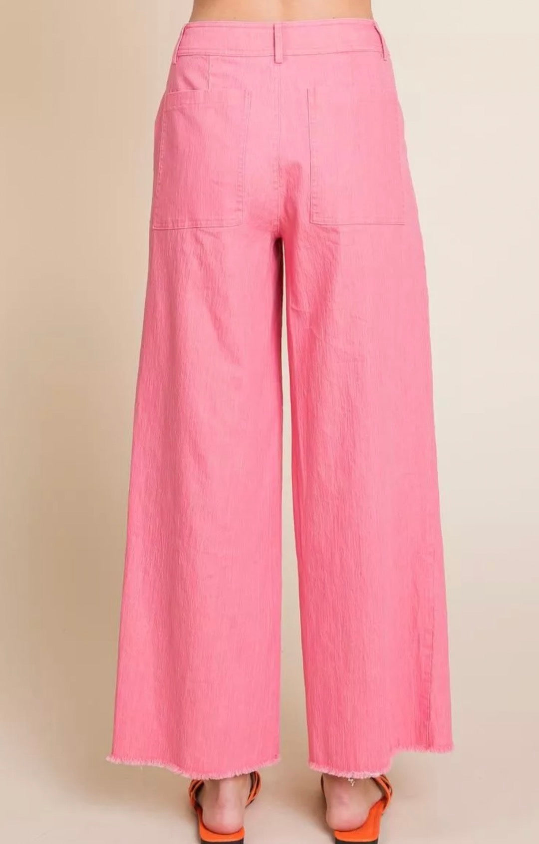 Raw Edge Wide Pant
