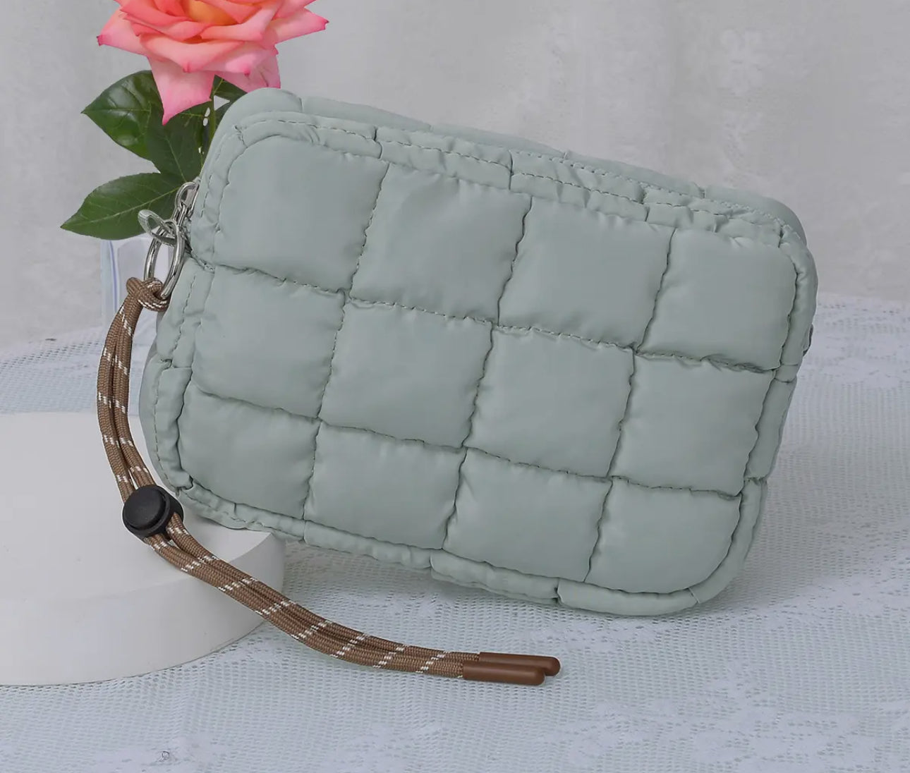 Quilted Zipper Pouch