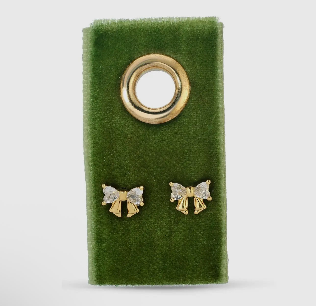 Tiny Baguette Stud Earrings