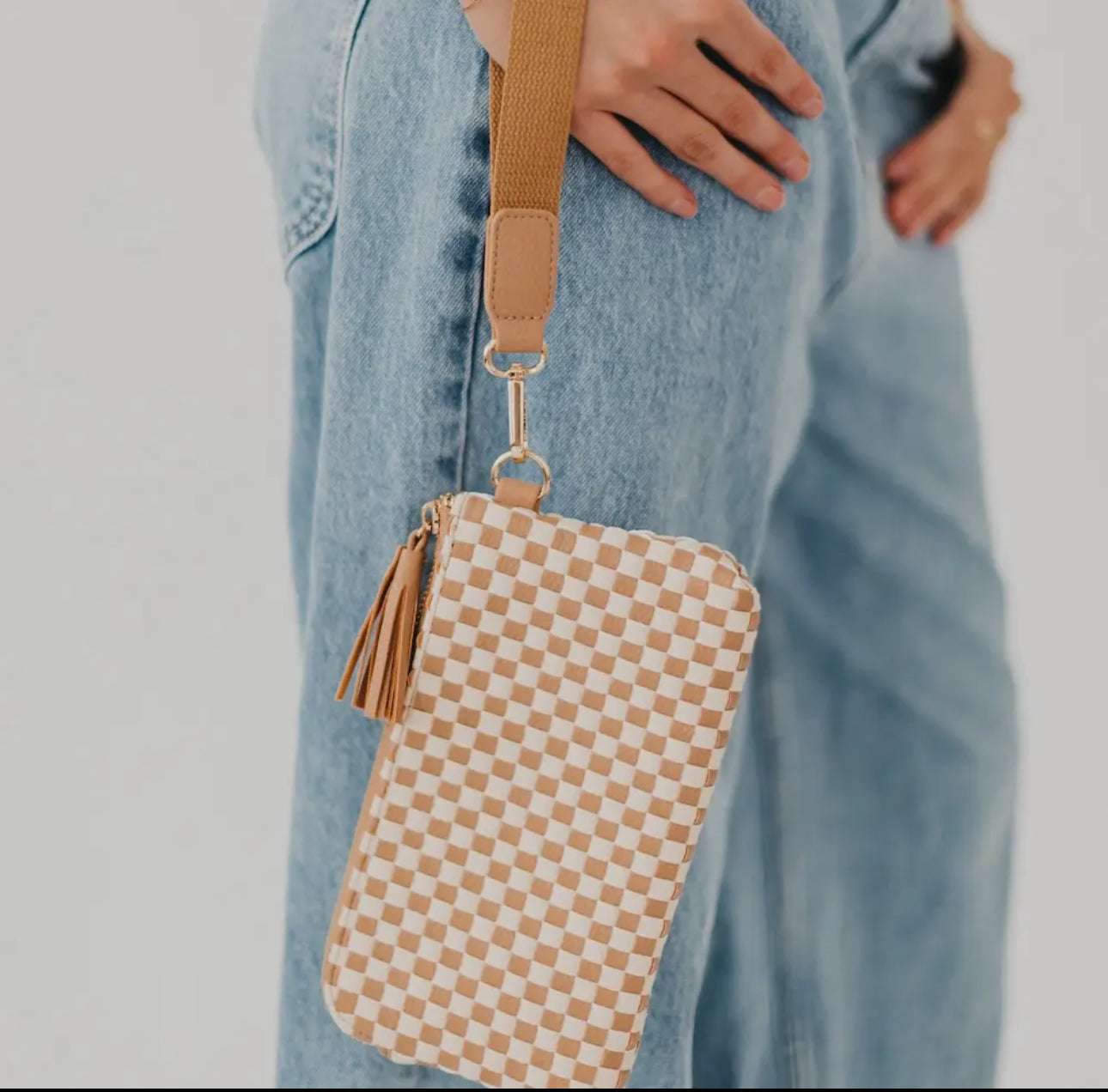 Emma Woven Clutch Wristlet