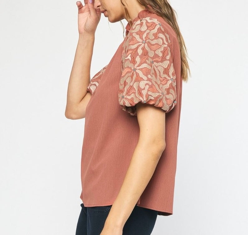 Alexis Blouse- Dusty Rose