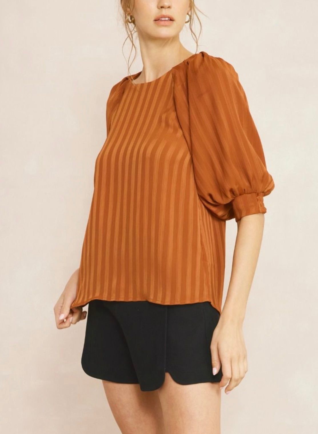 Luna Blouse- Rust