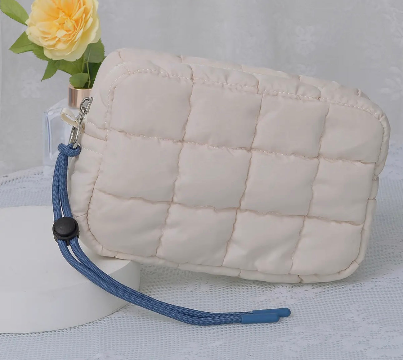Quilted Zipper Pouch
