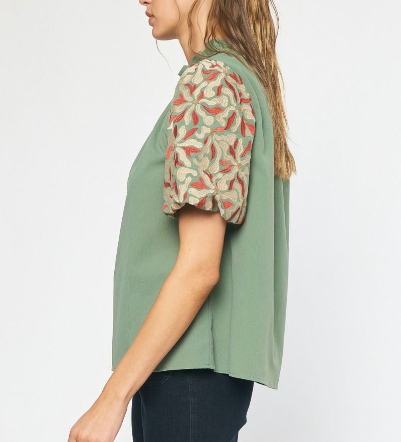 Alexis Blouse- Sage