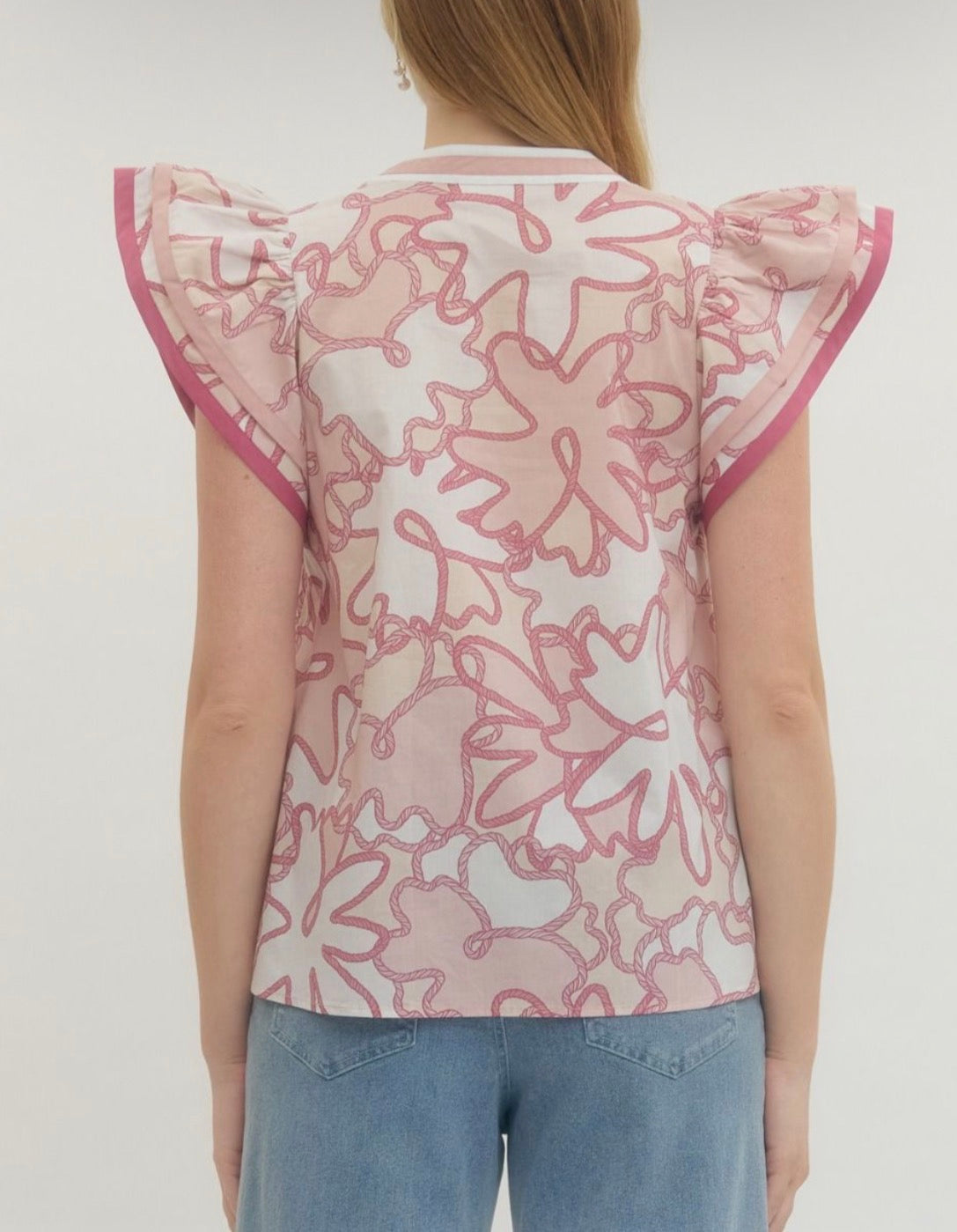 Rope Flower Blouse