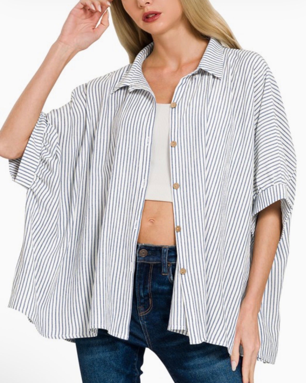 Breezy Button Down