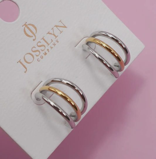 Triple Hoop Earring