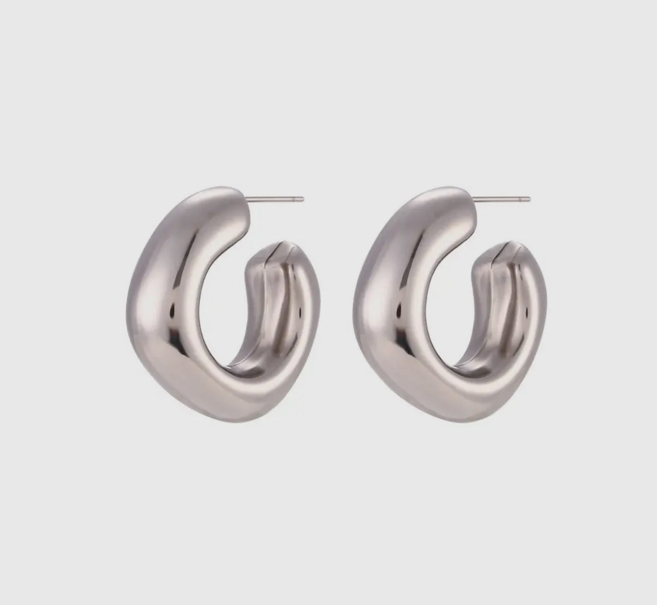 Bubble Square Hoop Earrings