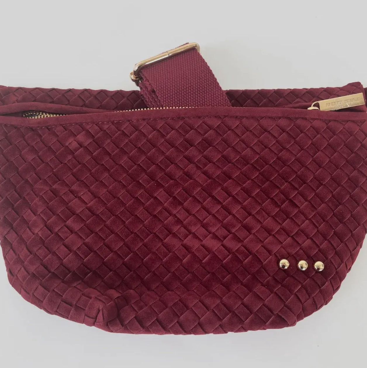 Suede Woven Bum Bag