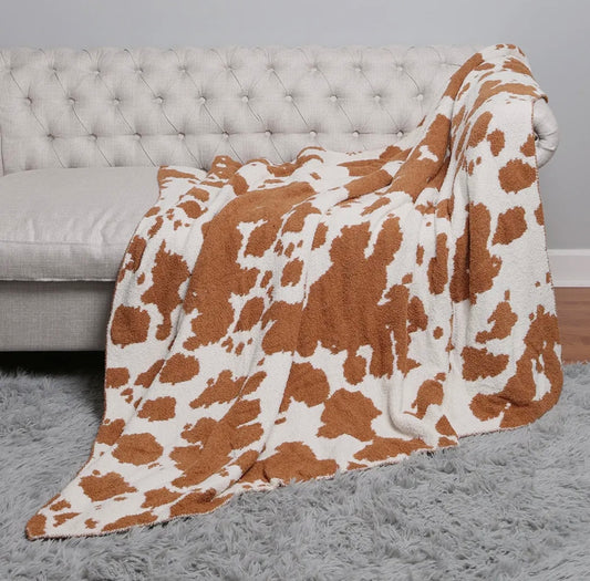 Cow Print Blanket