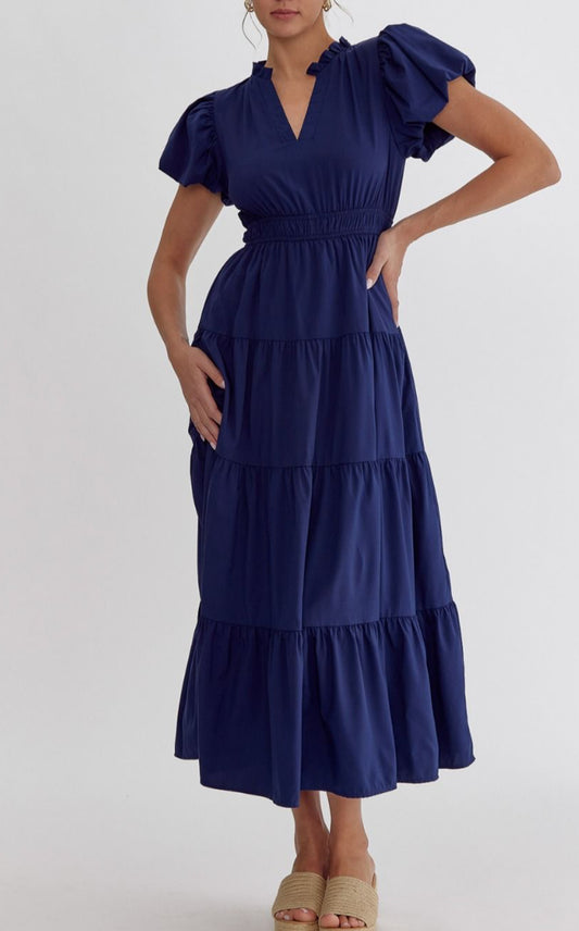 Ashton Dress- Navy