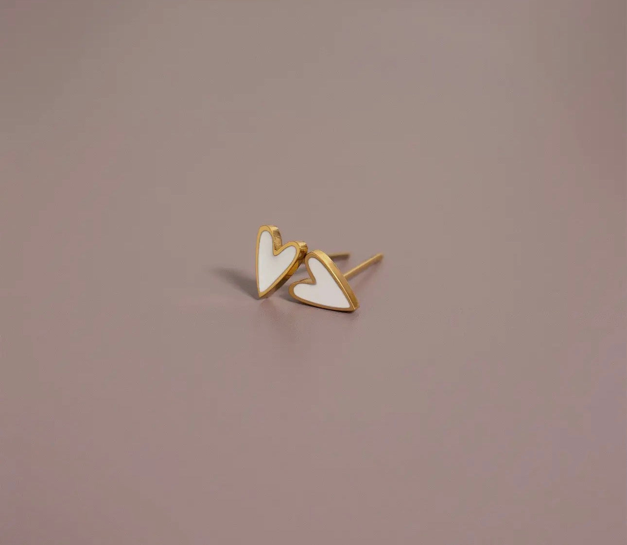 Tiny Heart Studs