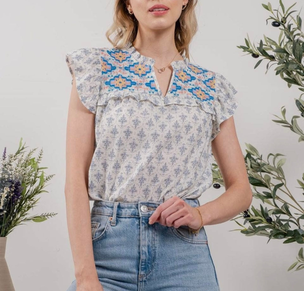 Betsy Blouse -Blue