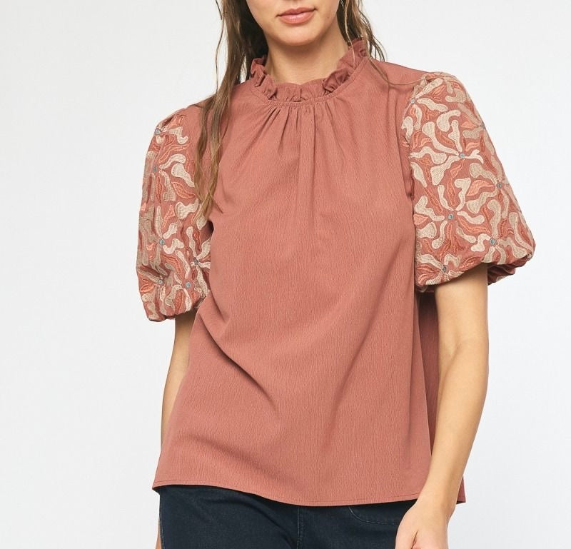 Alexis Blouse- Dusty Rose