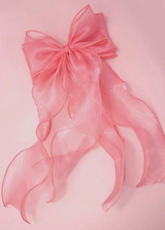 Pink Shimmer Bow