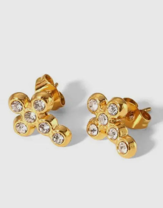 Cross Stud Earring