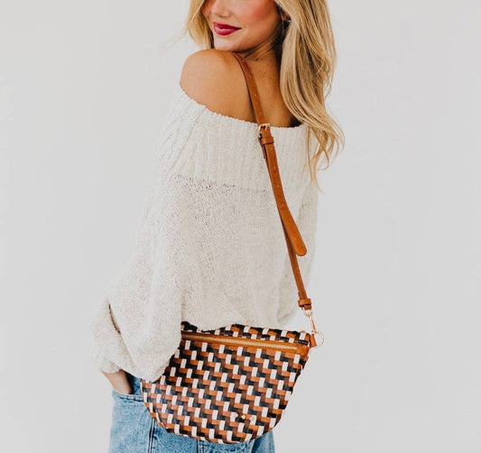 Diagonal Woven Westlyn Bum Bag