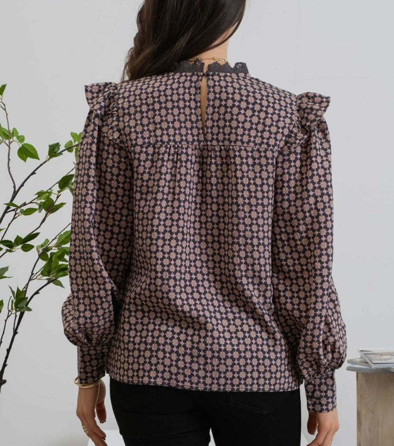 Eliza Blouse -Charcoal