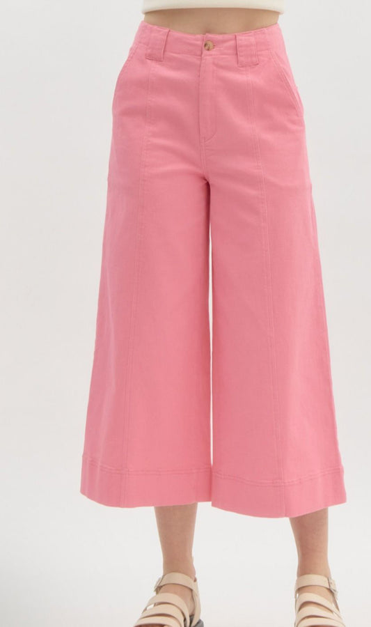 Wide Leg Crop Pants