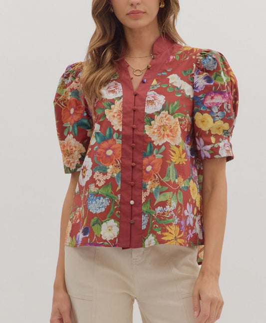 Flower Garden Blouse