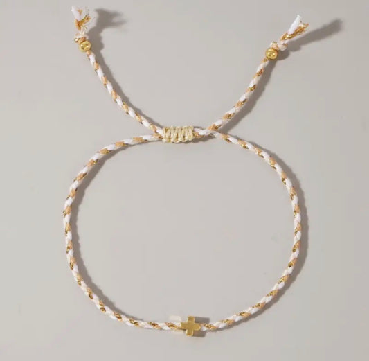 Rope Cross Bracelet