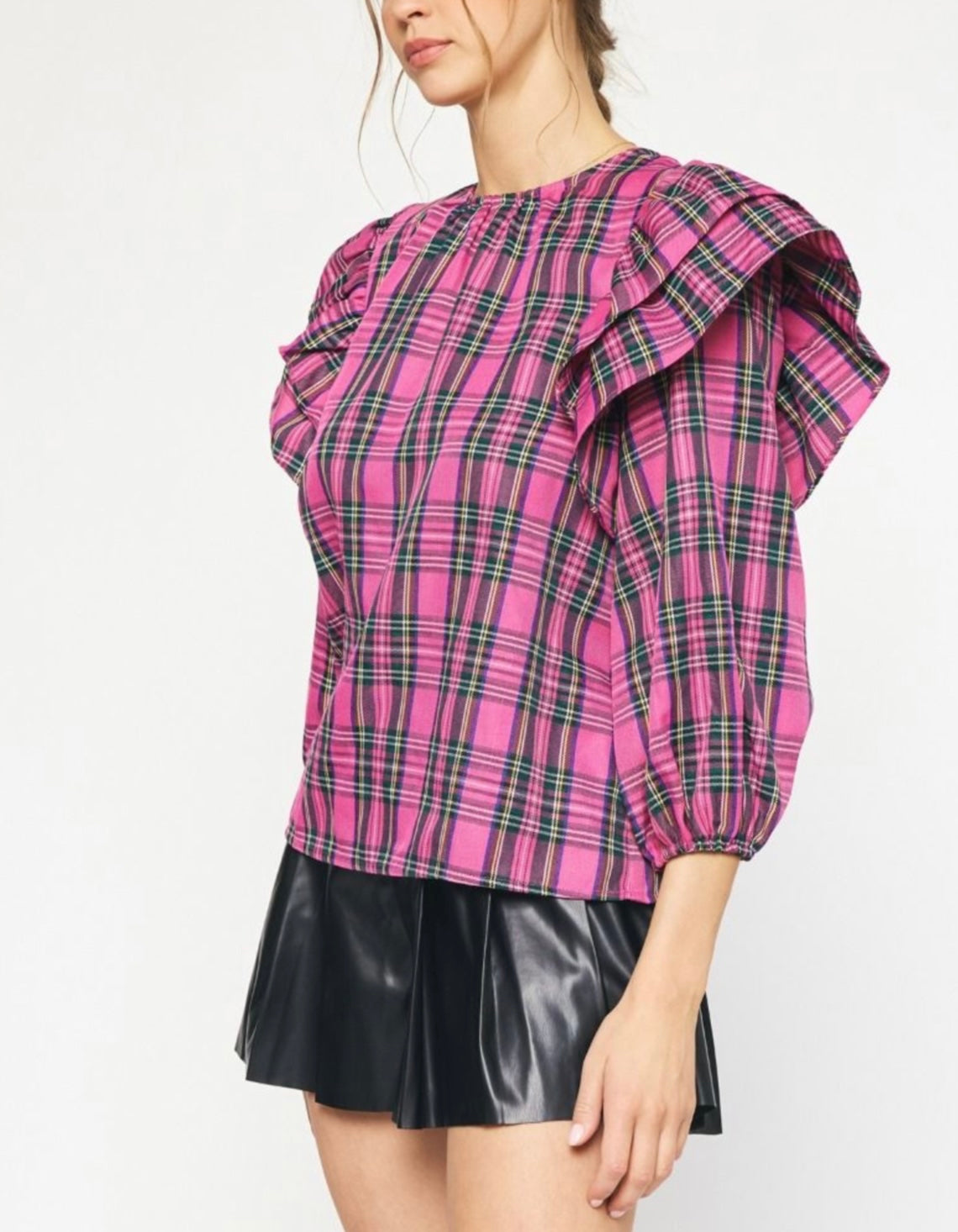 Christmas Plaid Top