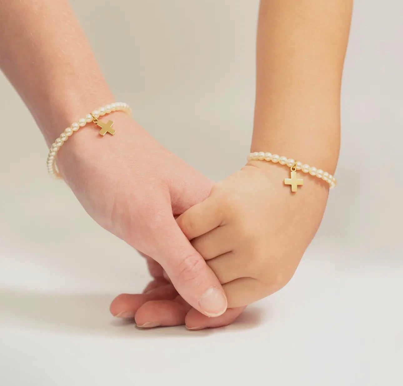 Pearl Cross Bracelet