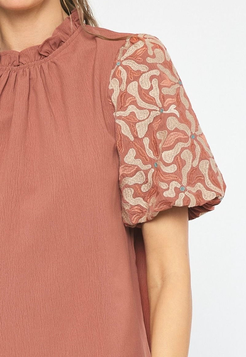 Alexis Blouse- Dusty Rose