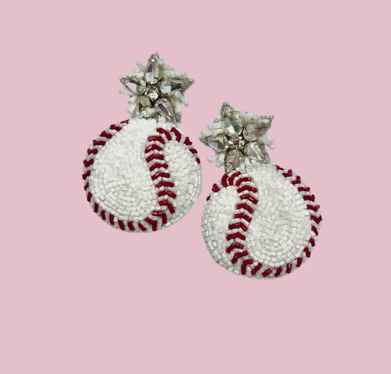 3D Baseball Earrings