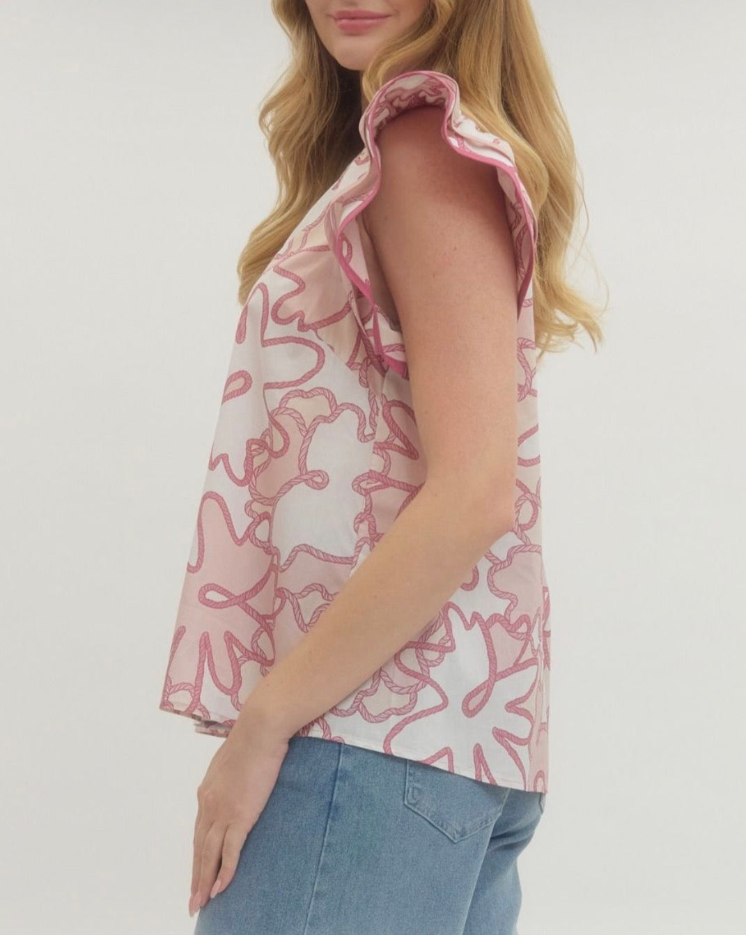 Rope Flower Blouse