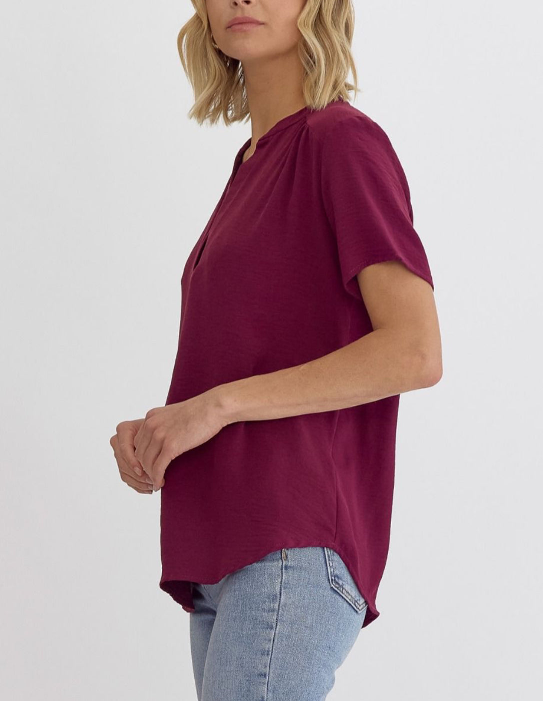 Kori Blouse- Burgundy