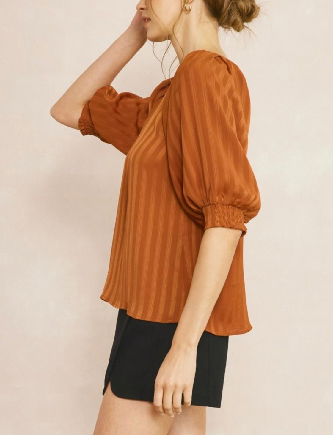 Luna Blouse- Rust