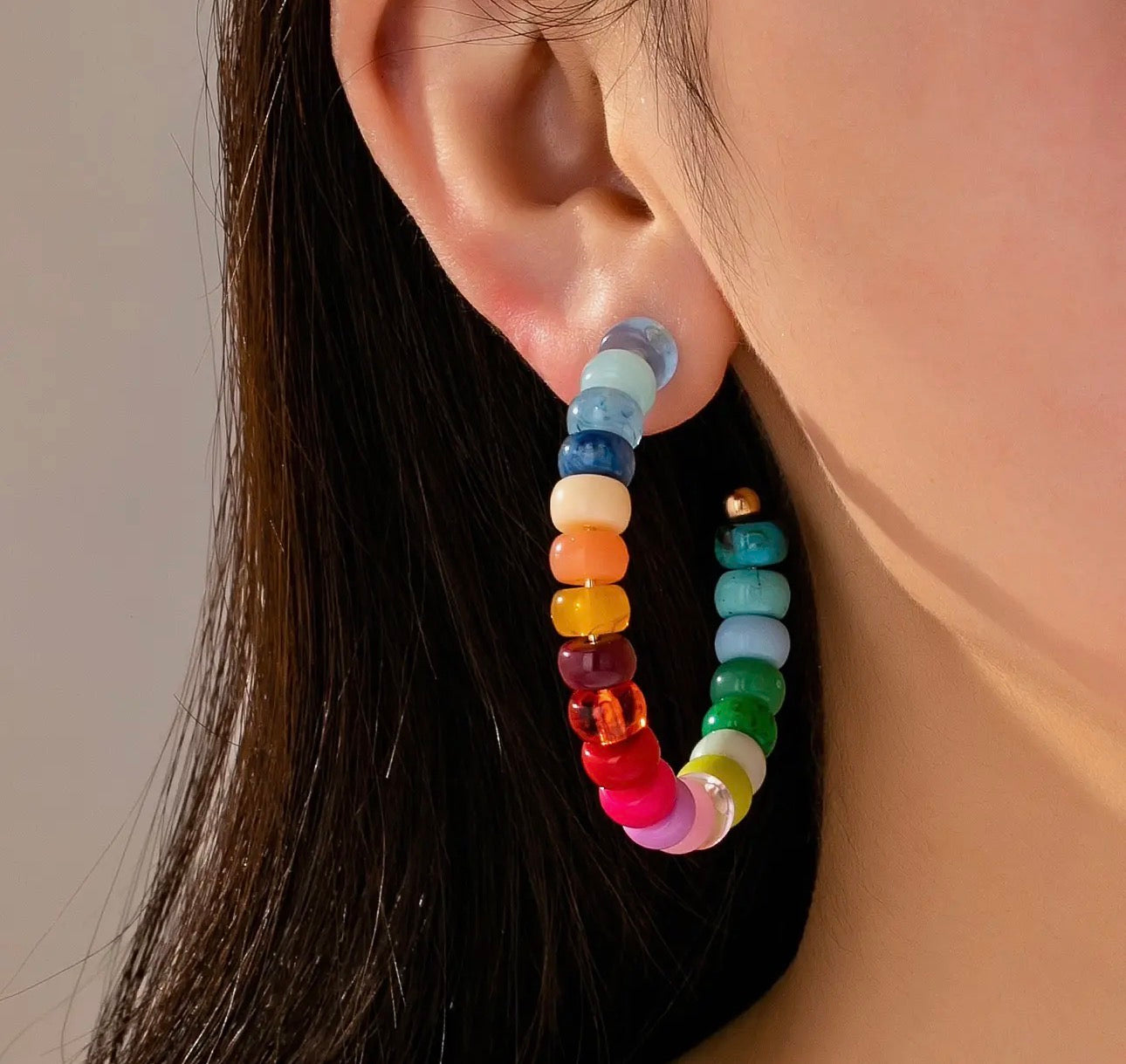 Playful Hoop Earrings