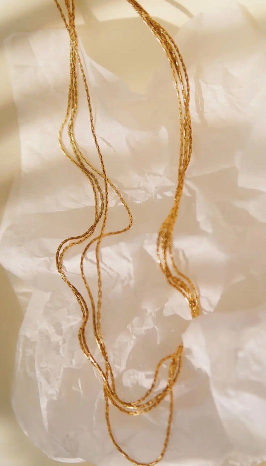 Layered Dainty Chain Necklace